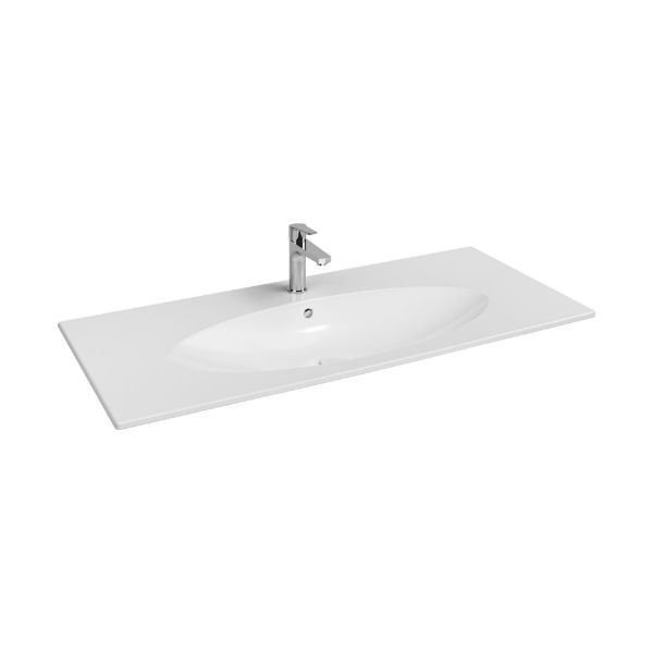 Picture of Washbasin 10sx50080 sistemax, isvea, flat, rectangular, 80cm, white