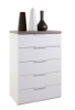Picture of Chest drawer mundi, 69x101x44, white and artisan oak