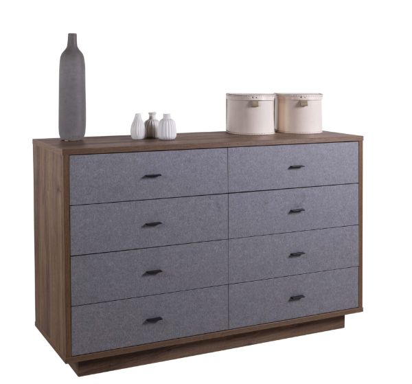 Picture of Chest drawer audace, 138x44.5x89.5, brera walnut/gray