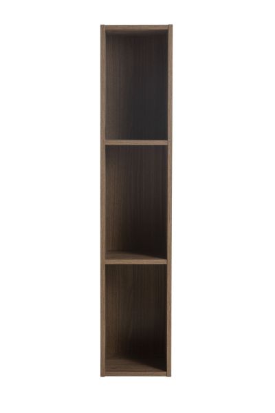 Picture of Wall cabinet infinito,with 3 compartments, 25x123.2x30, brera walnut