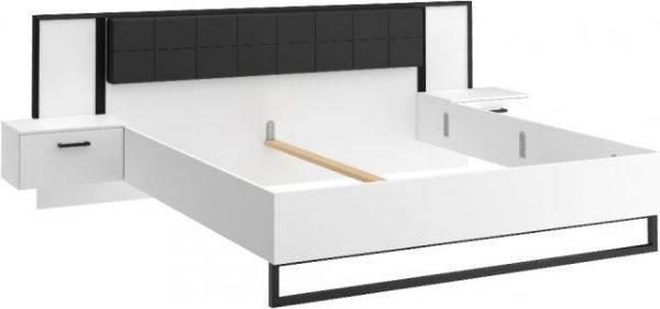 Picture of Double bed and nightstand atdl1182-m239 arystyda, forte, dimensions 200x180(286x200)