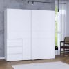 Picture of Wardrobe w2qs323e71-120 win 2, forte, dimensions 200x200x62cm, white