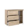 Picture of Chest drawer cetk331-c321 collet, forte, dimensions 115x90x41, white/oak
