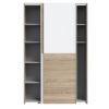 Picture of Wardrobe lpsset01-q36f lupo, forte, dimensions 190x120x61, white/oak