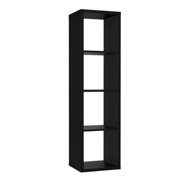 Picture of Bookcase mxxr411-zi3m mauro, forte, dimensions 141x38x33cm, black