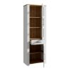 Picture of Side shelving unit bhlv712-m482 bohol, dimensions 205.4x71.7x42cm