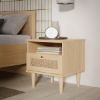 Picture of Nightstand cqsk012-d95d calasetta, forte, dimensions 54.5x45.4x41.4cm, elegancia oak