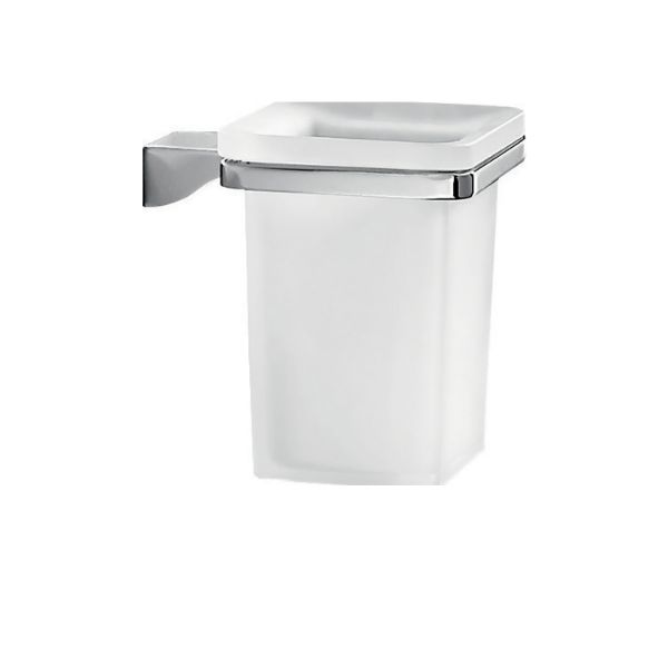Picture of Glass toothbrush holder 57101300200 glamour, gedy, wall mounted, cromato