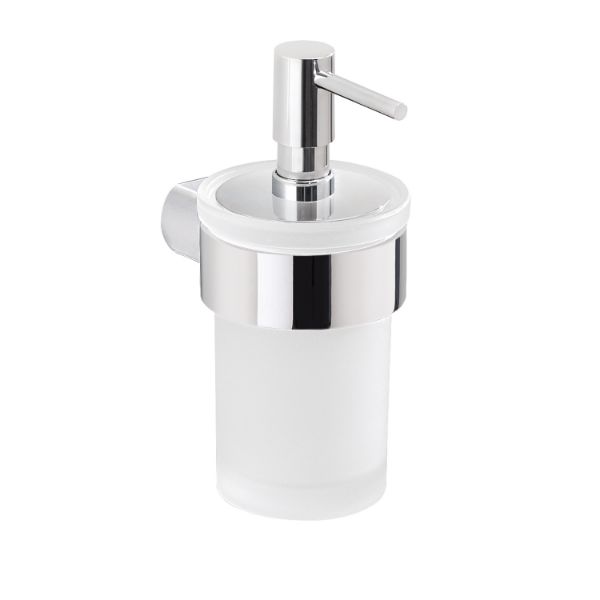 Picture of Soap dispenser pi811300100 pirenei, gedy, crystal, wall mounted, cromato