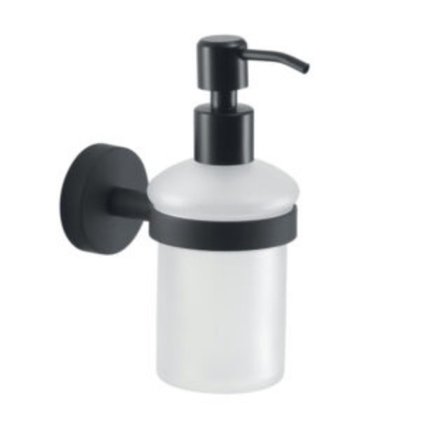 Picture of Soap dispenser 23811400200/23811400000 eros, gedy, crystal, wall mounted, nero