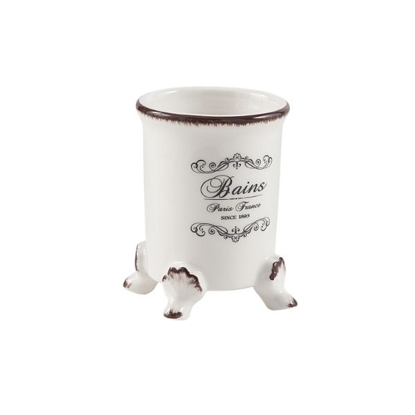 Picture of Toothbrush holder am980200300/am980200000 amelie, gedy, pottery, floor standing, bianco
