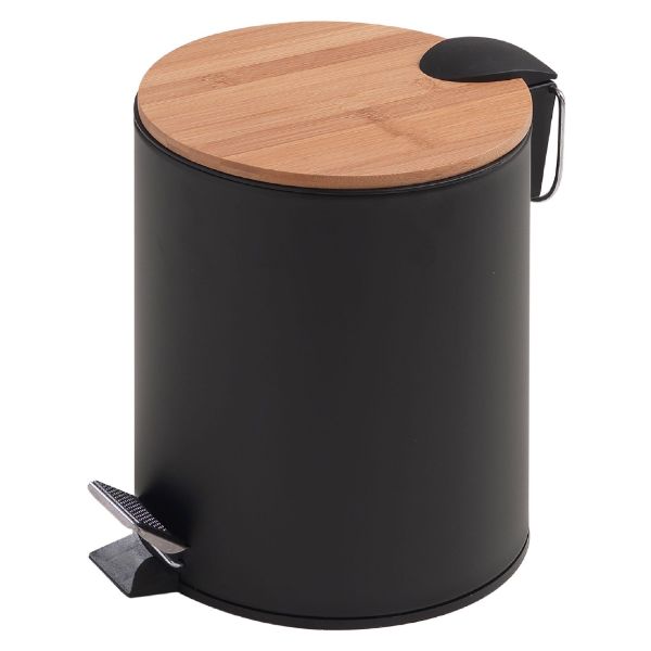Picture of Waste bin 14094100000 kenta, gedy, round, capacity of 5l, black 