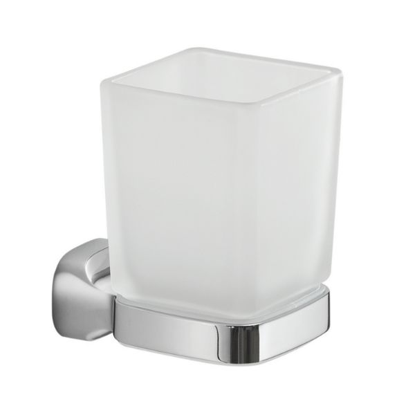 Picture of Toothbrush holder st101300000 stelvio, gedy, crystal, wall mounted, chrome