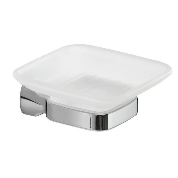 Picture of Soap dish st111300000 stelvio, gedy, crystal, wall mounted, chrome