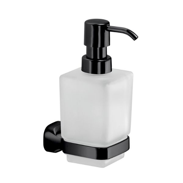 Picture of Soap dispenser st801400000 stelvio, gedy, crystal, wall mounted, black