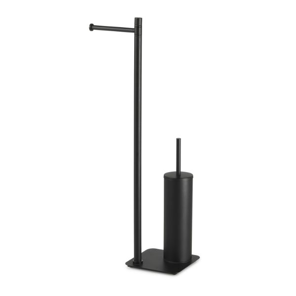 Picture of Floor column 11321400000 artu, gedy, toilet paper holder and brush toilet, black