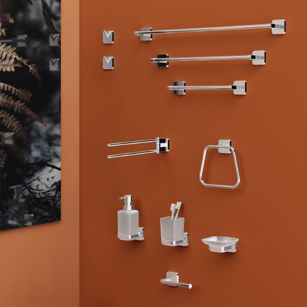 Picture of Towel hook to271300100 tonga, gedy, 2 hangers, wall mounted, chrome