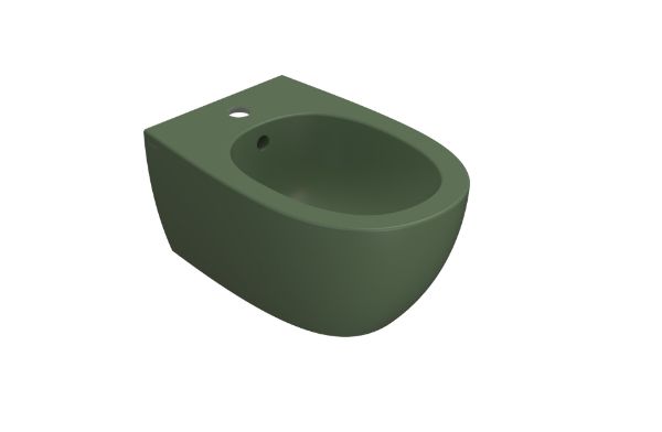 Picture of Wall-hung bidet mds09fe 4all, globo, 54cm, fixing kit, space-saving, felce