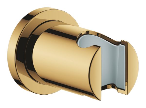 Picture of Wall hand shower holder 27074gl0 rainshower, grohe, round escutcheon, cool sunrise