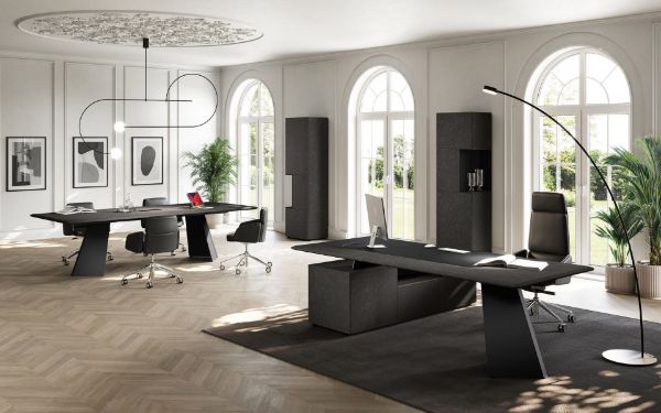 Picture of Excecutive desk monolith, top access hole,dimensions 210x105x76cm, top access 1af041500, dx support service unit 1af090160