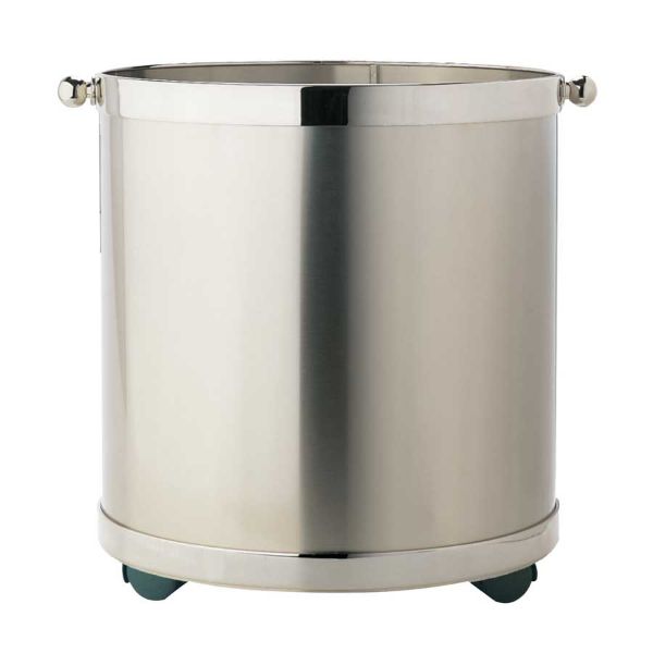 Picture of Zogometal stool, chrome mat, with wheels, ø34×h40 cm