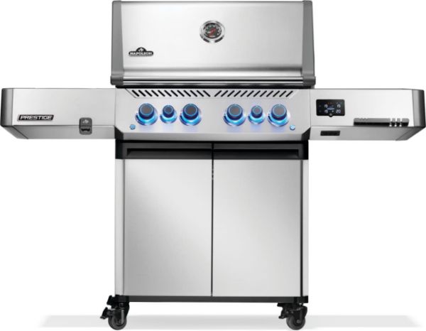 Picture of Gas grill prestige 500 connected, inoks, matte black, 60.3 × 45.7 cm.