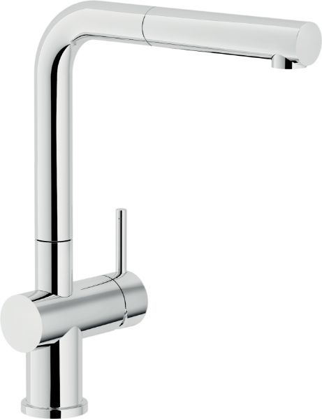 Picture of Single lever sink mixer lv00117cr live, nobili, pull out single jet hand shower, chrome