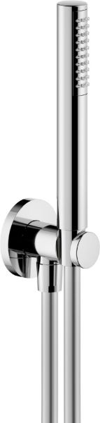 Picture of Shower set ad146/32cr, nobili, hand shower, round escutcheon, 150cm shower hose, chrome