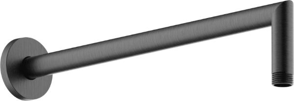 Picture of Shower arm ad138/44gup, nobili, 350mm, wall arm, round escutcheon, grafite spazzolato pvd