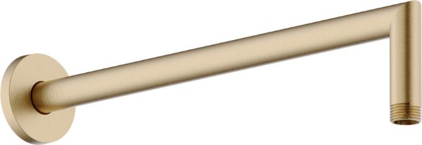 Picture of Shower arm ad138/44cgp, nobili, 350mm, wall arm, round escutcheon, miele spazzolato pvd