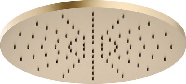 Picture of Shower head ad139/63cgp, nobili, 300mm, round, miele spazzolato pvd