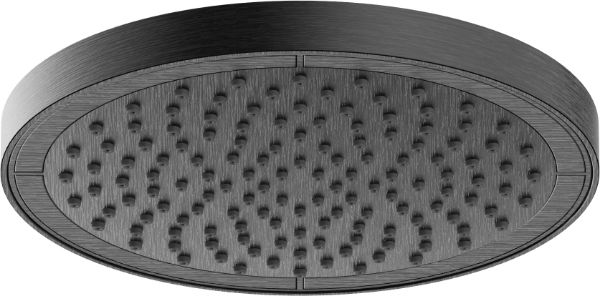 Picture of Shower head ad139/10cgup, nobili, 200mm, round, minimal swivel, grafite spazzolato pvd