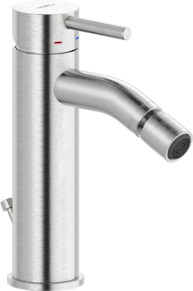 Picture of Single lever bidet mixer lv00119/15ix, nobili, inox spazzolato