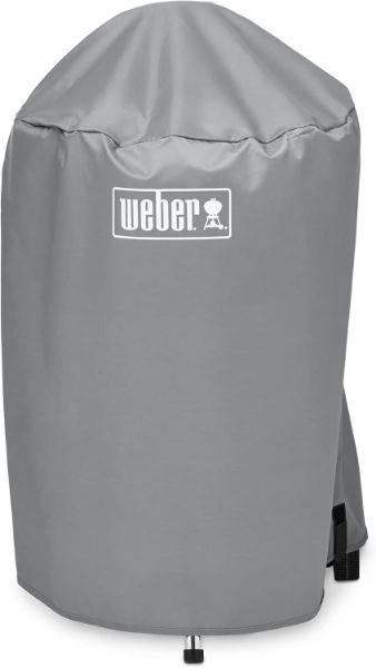 Picture of Weber 18 inch charcoal kettle grill cover, polyester, silver, 47 cm