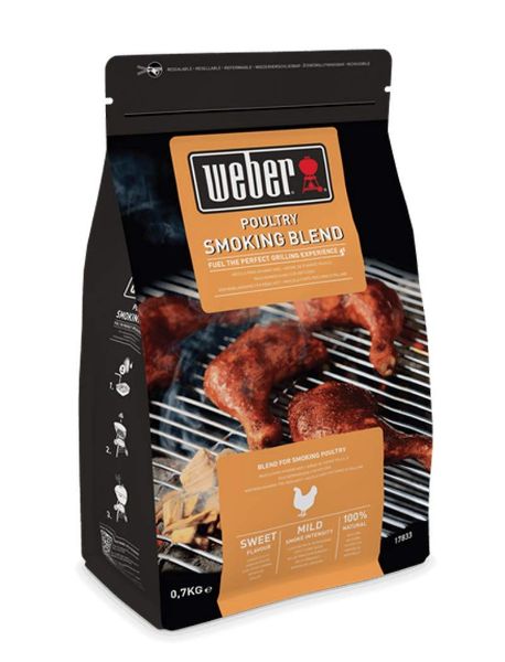 Picture of Weber poultry smoking blend, wood chips, brown, 700 g