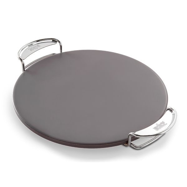 Picture of Weber crafted gourmet bbq pizza stone, cordierite, grey, round