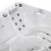Picture of Hot tub wm00569 pluto p&p, wellis, 200x200x89cm, 956l, 16 led lights, 42 jets, sound system, 5 people, with wt00165-100 thermo cover, ice white