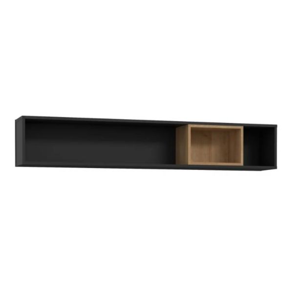 Picture of Shelf cerb01-m197 high rock, forte, dimensions 105x26x22cm, black/oak