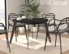 Picture of Dining table tblt7001-z13m-904, forte, dimensions 110(155)x110x74.5cm, extendable, black