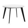 Picture of Dining table tblt7001-120-904, forte, dimensions 110(155)x110x74.5cm, extendable, white
