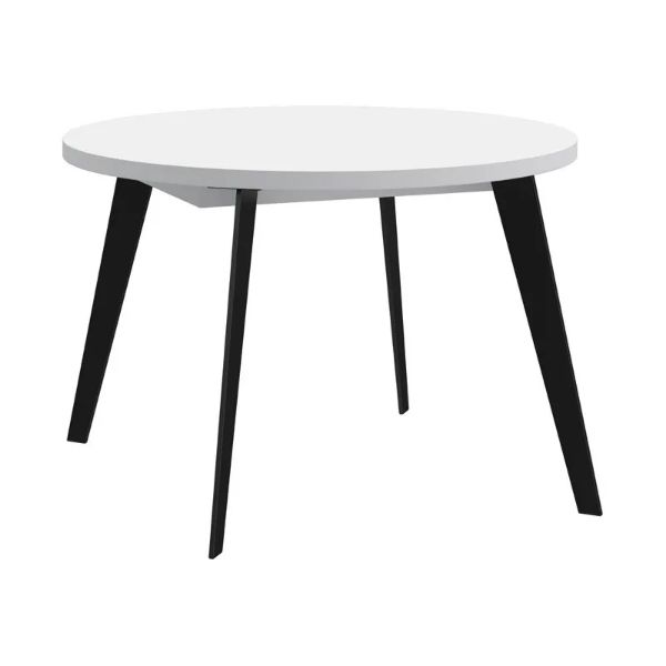 Picture of Dining table tblt7001-120-904, forte, dimensions 110(155)x110x74.5cm, extendable, white