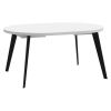 Picture of Dining table tblt7001-120-904, forte, dimensions 110(155)x110x74.5cm, extendable, white