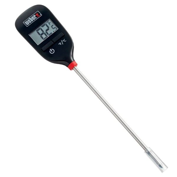 Picture of Weber instant-read digital thermometer, black, 0.8×3.3×20.5 cm