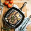 Picture of Lodge pan cast iron square grill pan, black, 10.5 inch