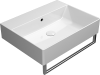 Picture of Washbasin 9431111 kube x, gsi, rectangular, 60x47, 1 tap hole, bianco lucido