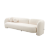 Picture of Sofa 4 seater, cosmopolitan, white soft, with 2 pillows white soft, 262x91x68cm