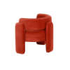 Picture of Chair with armrest, euphoria, velvet orange, 86x76x67cm