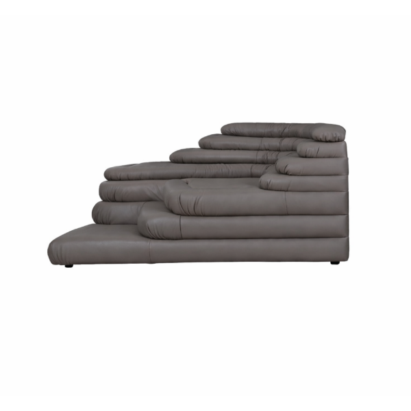 Picture of Sofa, lorenzo upland, full cow leather, grey, 312x91x70cm