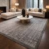 Picture of Carpet, horizon, high quality new zeland wool, hand woven with 4side border, grey, 250x350cm