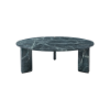 Picture of Big coffee table, corolla, top green marble legs grey marble dia.100x35cm